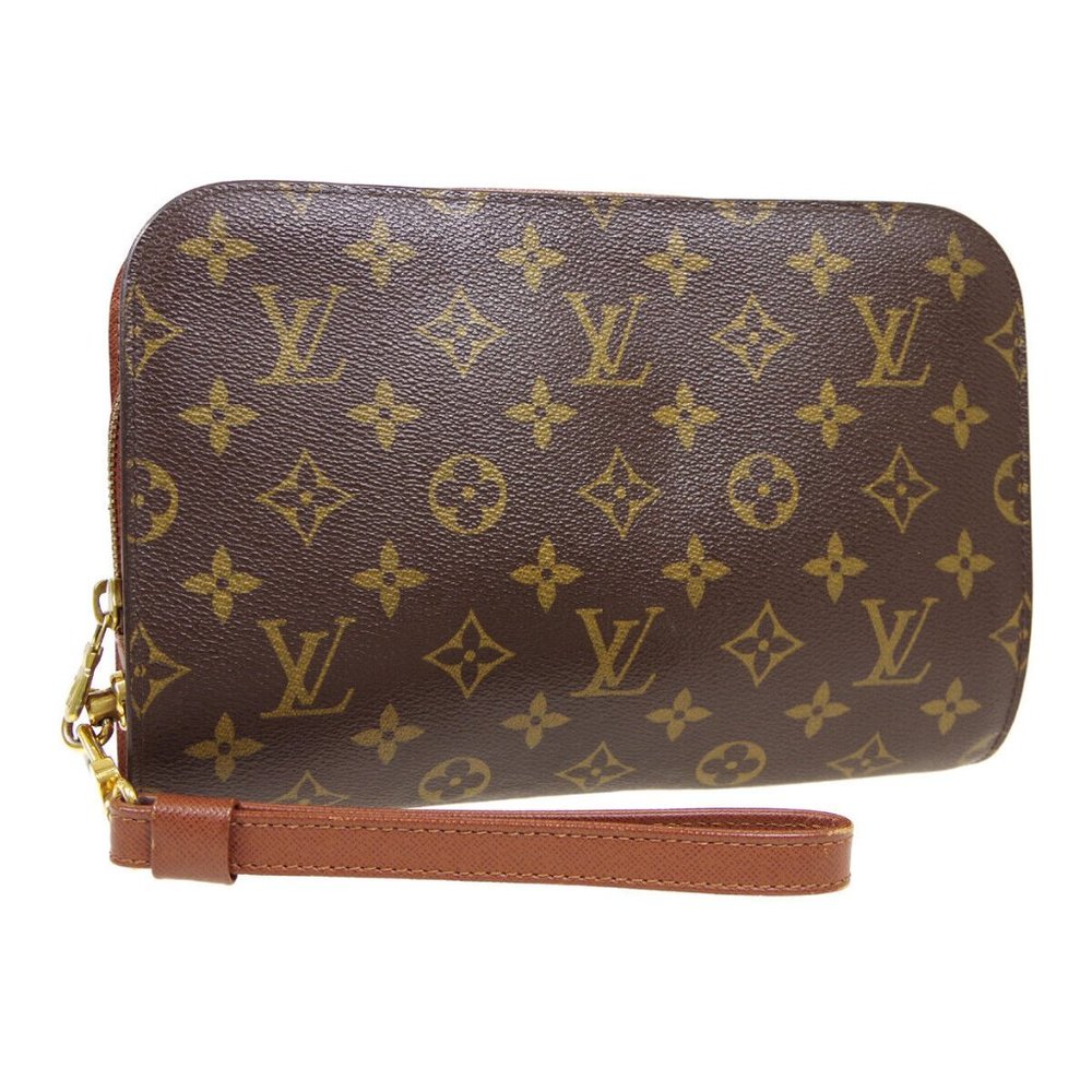 LOUIS VUITTON ORSAY CLUCTH HAND BAG AR4069 PURSE MONOGRAM CANVAS M51790 35124